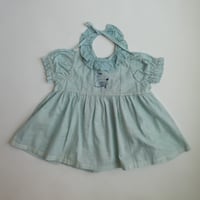 growing dress <80-100cm>【blue green】