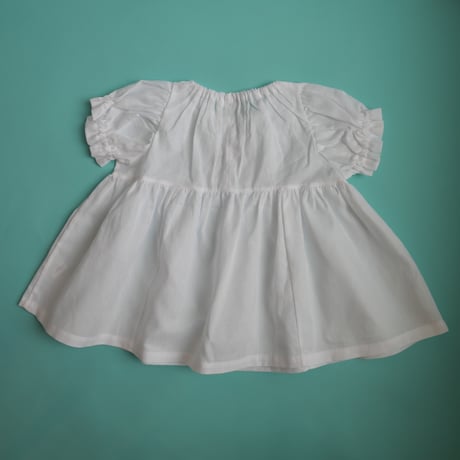 growing dress <80-100cm>【white】