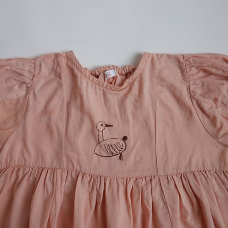 growing dress <110-130cm>【coral pink】