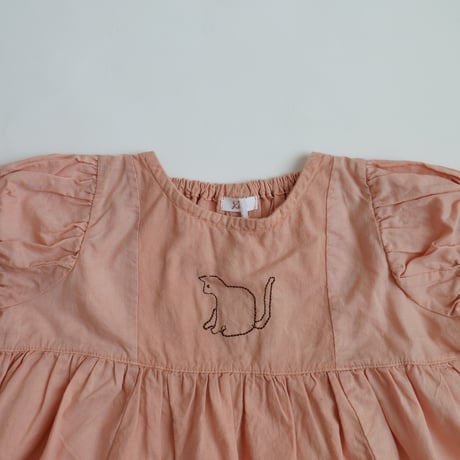 growing dress <80-100cm>【coral pink】