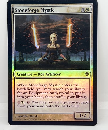 【EN/FOIL/EX】《石鍛冶の神秘家/Stoneforge Mystic》（WWK）