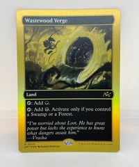 【EN/FOIL/NM】《ウェイストウッドの境界/Wastewood Verge》（DFTファーストプレイス版）