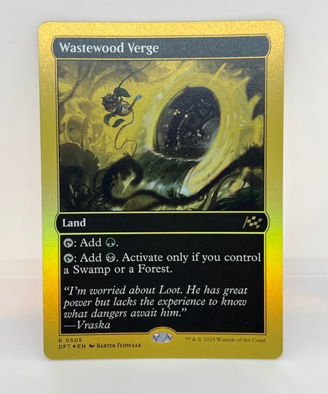 【EN/FOIL/NM】《ウェイストウッドの境界/Wastewood Verge》（DFTファーストプレイス版）
