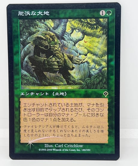 【JP/FOIL/EX】《肥沃な大地/Fertile Ground》（INV）