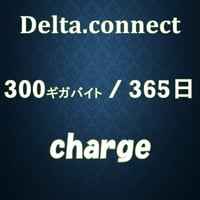 【デルタコネクト ギガチャージ　300ギガバイト (有効期間365日)】