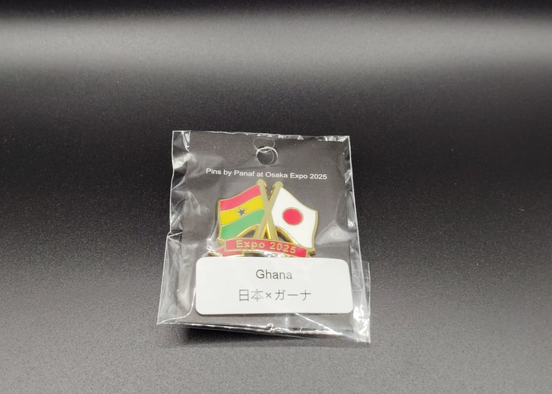 ガーナ 国旗 ピンバッチ 友好2カ国 EXPO. 2025 | africa pins