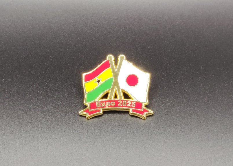 ガーナ 国旗 ピンバッチ 友好2カ国 EXPO. 2025 | africa pins