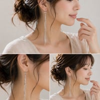 シルバーチェーンピアス