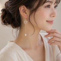 パール×チェーンピアス