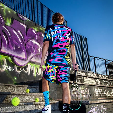 MARC DE PAW Spray Shorts – Neon Black