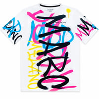 MARC DE PAW Spray Tee – Neon White