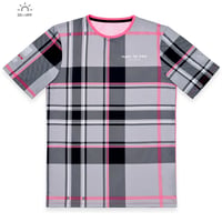 MARC DE PAW Tartan Tee – Neon Pink