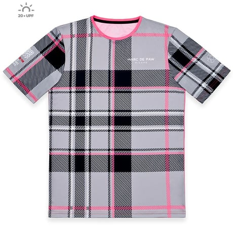 MARC DE PAW Tartan Tee – Neon Pink