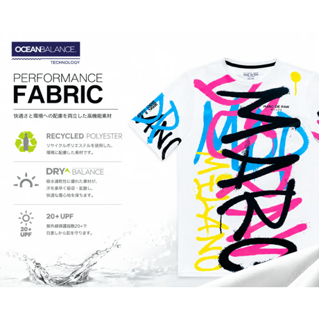 MARC DE PAW Spray Tee – Neon White