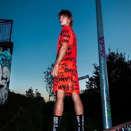 MARC DE PAW Rebel Logo Shorts – Orange