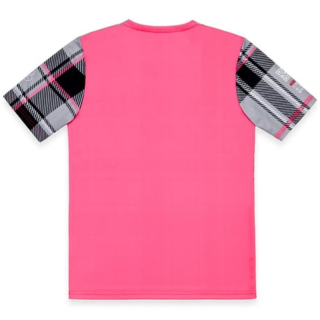 MARC DE PAW Tartan Tee – Neon Pink