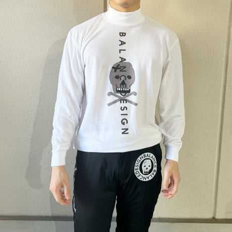 a27 １枚でラウンドダークスカルインナー　ハイネックシャツ 超ストレッチ ジャンボサイズ ゴルフシャツ 春コーデ トップス メンズ モックネック
