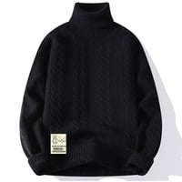 冬物　タートルネックセーター M L 2L 3L 4L 5L ブラック