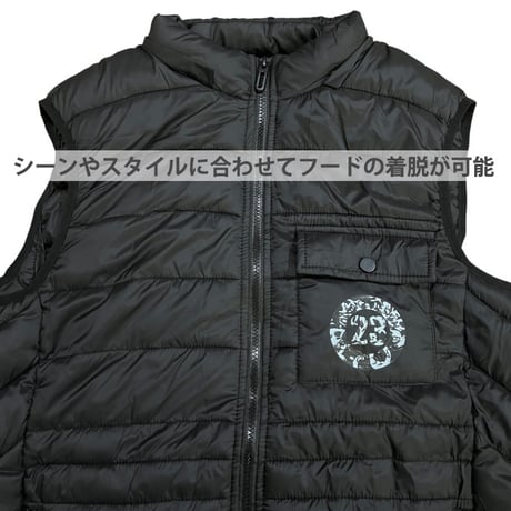 中綿ベスト 保温 軽量 ストレッチ 裏フリース ブルゾン M L 2L 3L 4L 5L