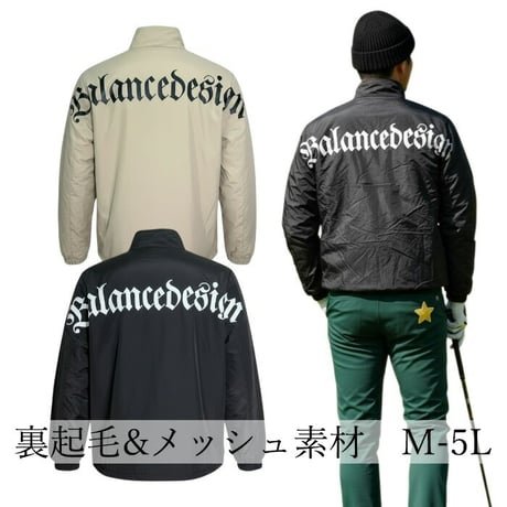 c20 BALANCEDESIGN 裏起毛 or 裏メッシュ ブルゾン 速乾 大きいサイズ ビックサイズ ゴルフ ゴルフウェア アウター ブルゾン 軽量 春服 夏服 秋服M-5L