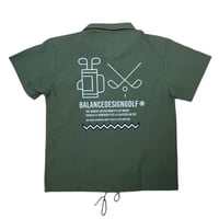 ボタンシャツ　カーキ　ポリエステルシャツ　 M L 2L 3L 4L 5L