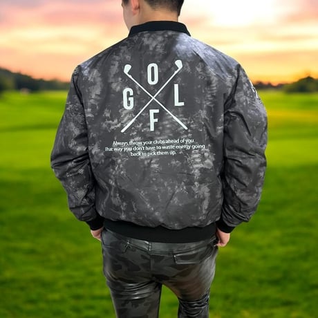 a64 冬 M-5L/中綿Ｖネックスカルブルゾン 【秋新作】【メンズ】【ゴルフウェア】大きいサイズ golf/限定/お洒落/