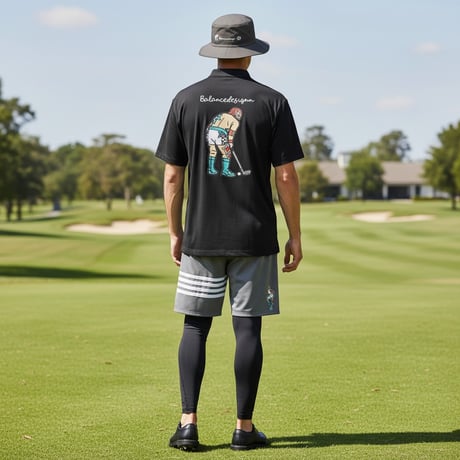 a66 ルチャリブレ モックネック ひんやりクールドライシャツ/ハイネックシャツ/M～5Ｌ ポロシャツ大きいサイズ golf 限定 お洒落 井戸木鴻樹プロ