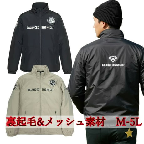 a52 BALANCEDESIGN 裏起毛 or 裏メッシュ ブルゾン 速乾 大きいサイズ ビックサイズ ゴルフ ゴルフウェア アウター ブルゾン 軽量 春服 夏服 秋服M-5L