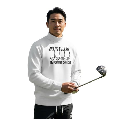 1.a63 モックネック 長袖 メンズ ゴルフウェア BALANCEDESIGN 春 吸汗速乾 ストレッチ 高伸縮 トップス 大きいサイズ M-5L