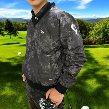 a64 冬 M-5L/中綿Ｖネックスカルブルゾン 【秋新作】【メンズ】【ゴルフウェア】大きいサイズ golf/限定/お洒落/