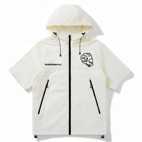 1.空調服 ファン付きジャケット メンズ ゴルフウェア 夏用 冷却服 空調ウェア フード付き 軽量 薄手 熱中症対策 大きいサイズ M-5L (※バッテリー別売り)