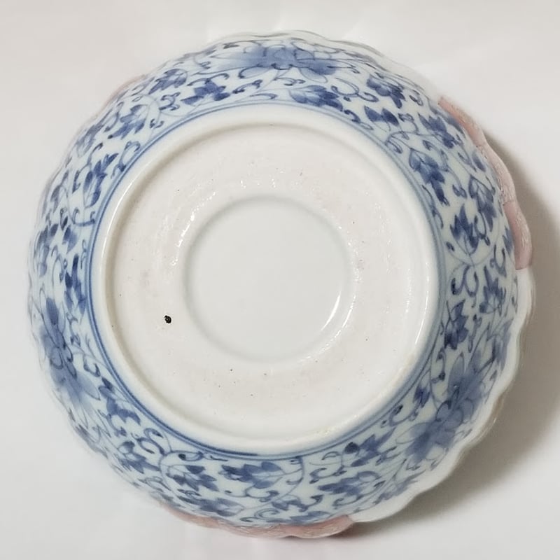 古伊万里 色絵花唐草輪花小鉢 | 五分堂