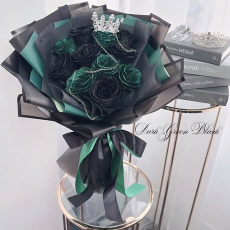 11Glitter Roses❤︎ Black Coodination