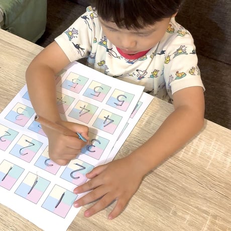 美文字プリント【数字】