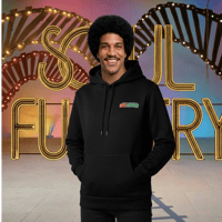 SOULFUCKTRY パーカー フーディー  ワンポイント バックプリント 黒 メンズ レディース ストリート
