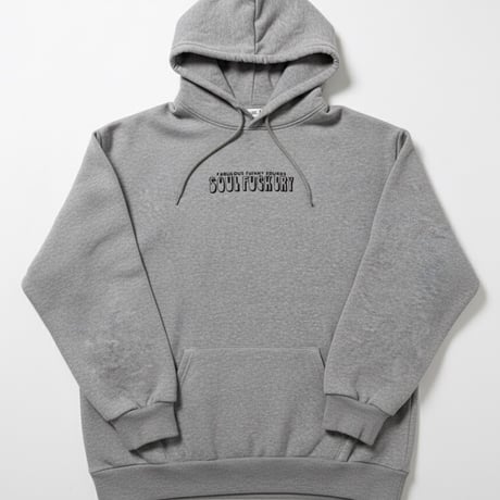 SOULFUCKTRY パーカー フーディー モノクロロゴ フロントロゴ バックプリント グレー メンズ レディース ストリート