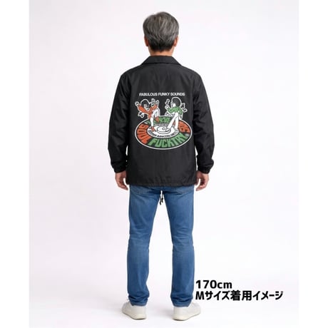 SOULFUCKTRY コーチジャケット  バックプリント 黒 メンズ レディース ストリート