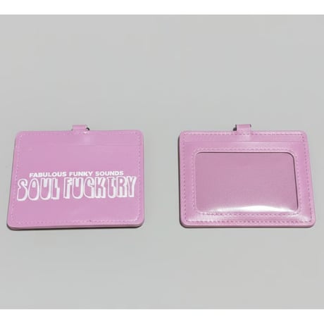 SOULFUCKTRY IDパスケース 多色展開 黒白ピンク黄緑水紫赤 メンズ レディース ストリート