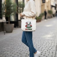 SOULFUCKTRY キャンパス ショルダーバック フロントロゴ 白 メンズ レディース ストリート