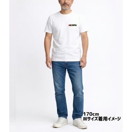 SOULFUCKTRY Tシャツ モノクロ バックプリント 胸元ロゴ 半袖 白 メンズ レディース ストリート
