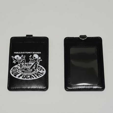 SOULFUCKTRY IDパスケース 多色展開 黒白ピンク黄緑水紫赤 メンズ レディース ストリート