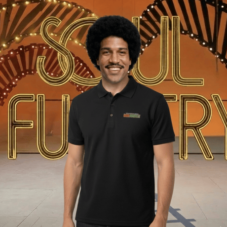 SOULFUCKTRY ポロシャツ ワンポイント 半袖 黒 メンズ レディース ストリート