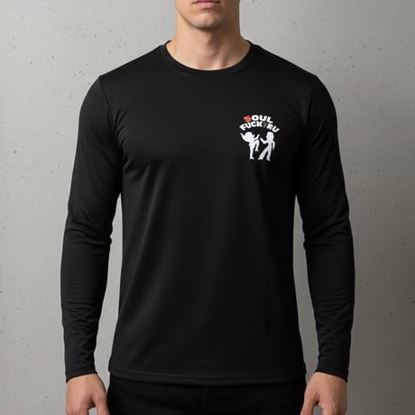 SOULFUCKTRY Tシャツ  ワンポイント 黒 メンズ レディース ストリート
