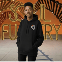 SOULFUCKTRY パーカー フーディー シルエットロゴ ワンポイント 黒 メンズ レディース ストリート
