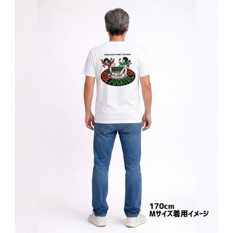 SOULFUCKTRY Tシャツ モノクロ バックプリント 胸元ロゴ 半袖 白 メンズ レディース ストリート