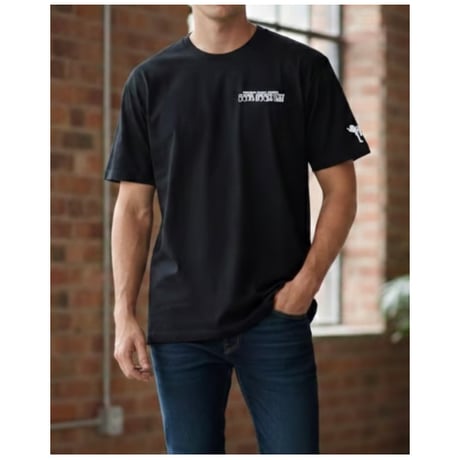SOULFUCKTRY Tシャツ モノクロ バックプリント 半袖 黒 メンズ レディース ストリート
