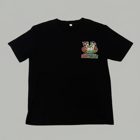 SOULFUCKTRY Tシャツ  胸元ロゴ バックプリント 半袖 黒 メンズ レディース ストリート