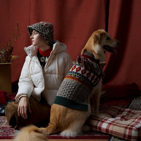 306 Vintage retro irish pet sweater
