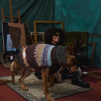 410 Retro Yoke hairy isle pattern knitwear