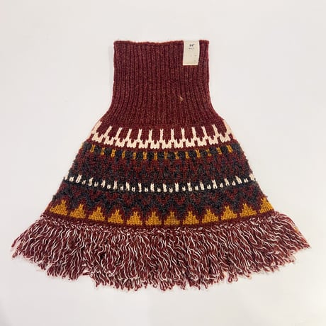 514 Fair Isle pet neck warmer with Fringe